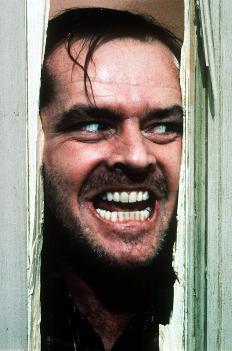 Here's Johnny, in "The Shining." 